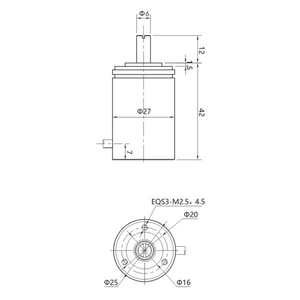 NSRB Series Wide Range  Angular Displacement Transmitter Precision Displacement Sensor