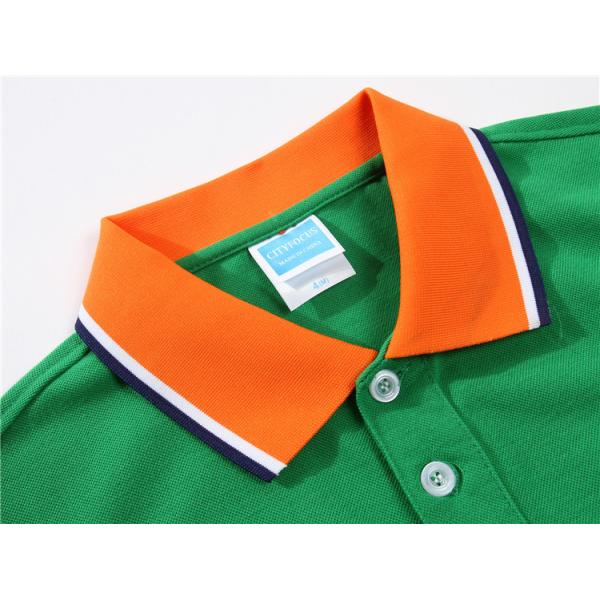 Cotton T Shirts Embroidered Printed Logo Cotton Men's  Contrast Business Uniform Polo T Shirt