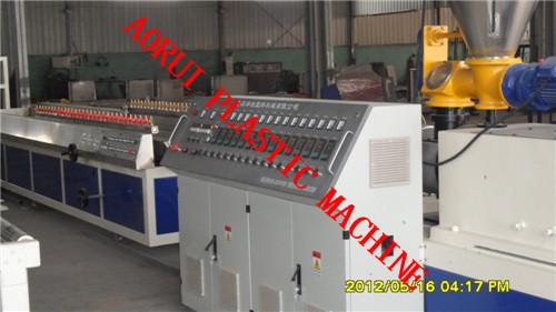 380V 50HZ Plastic Profile Production Line / PVC Profile Extrusion Line