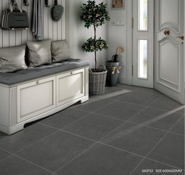 600x1200mm Dark Gray Matt Porcelain Tile for Bathroom and Bedroom