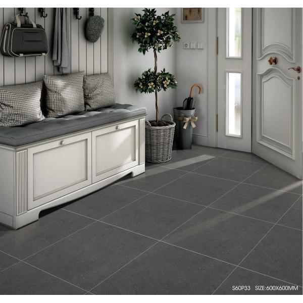 600x1200mm Dark Gray Matt Porcelain Tile for Bathroom and Bedroom
