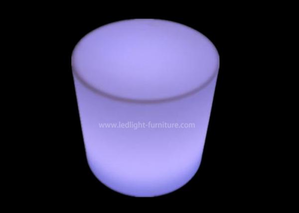 Tamboretes de barra iluminados cilindro iluminados inquebráveis com controlador remoto