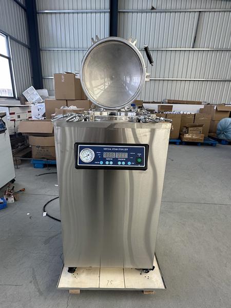 50L Simple Operation For Medical Use Non Vacuum Top Loading Vertical Autoclave
