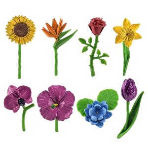 Mini Plant Figures Playsets 8 PCS Flower Model Toy Collection Party Favors Toys