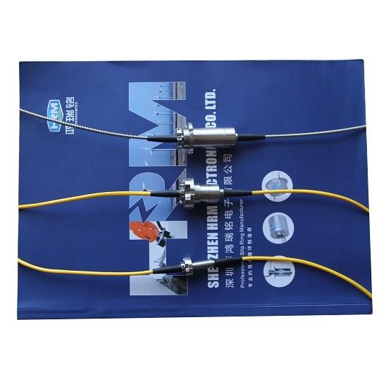 IP68 Single Channel Optical Fiber Slip Ring Long Life Low Insertion Loss 5000RPM