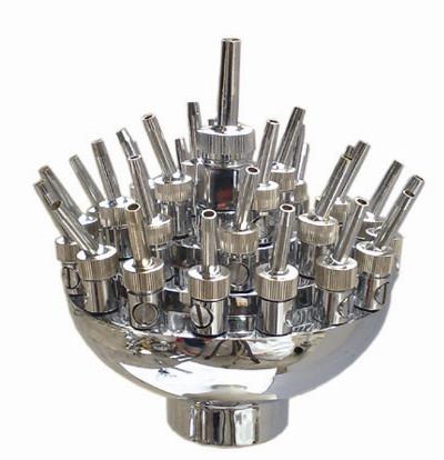 2 acessórios de bronze de Chrome Jet Spray Nozzles Pool Fountain