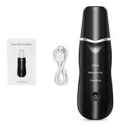 Ultrasonic Skin Scrubber Deep Cleaning Face Scrubber Vibrating Facial Cleansing Skin Spatula Peeling Beauty Instrument D