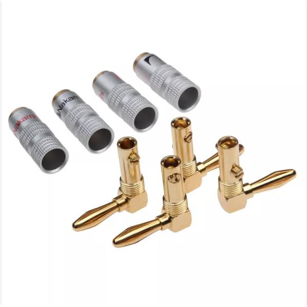 Цвет Multiscene Джек штепсельных вилок банана Hexie прямоугольный Nakamichi серебряный