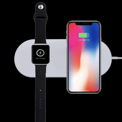 2018 dual wireless charging pad dual wireless mobile charger for Apple watch, for Iphone x/8/8plus