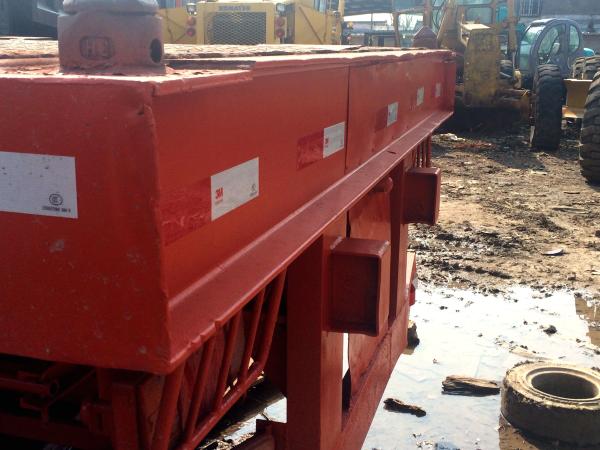 20 Ft Tri Axles Used Truck Trailers Single Drum Roller For Transportation