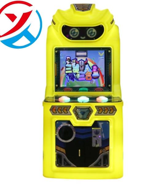 Máquina de juegos para niños pequeños de parque de atracciones, máquina de juego de botones que funciona con monedas