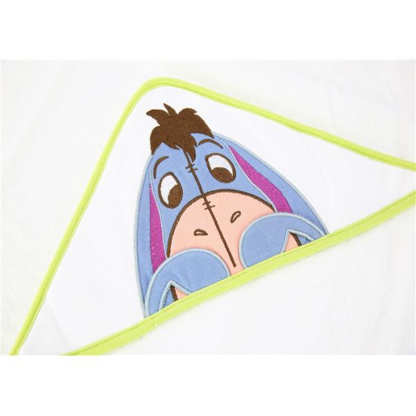 Woven Terry Hooded Baby Swaddle Blankets For Bath Towel Soft Feeling