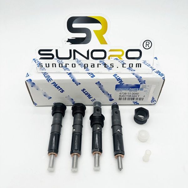 Excavator PC200-7 PC200-6 Engine S6D102 Engine Spare Parts Injector ASS'Y 6738