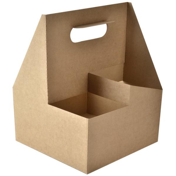 Жесткие коробки Dekun перерабатываемые Kraft свежие цветы кофейная бумажная поднос Подарочная коробка с ручкой