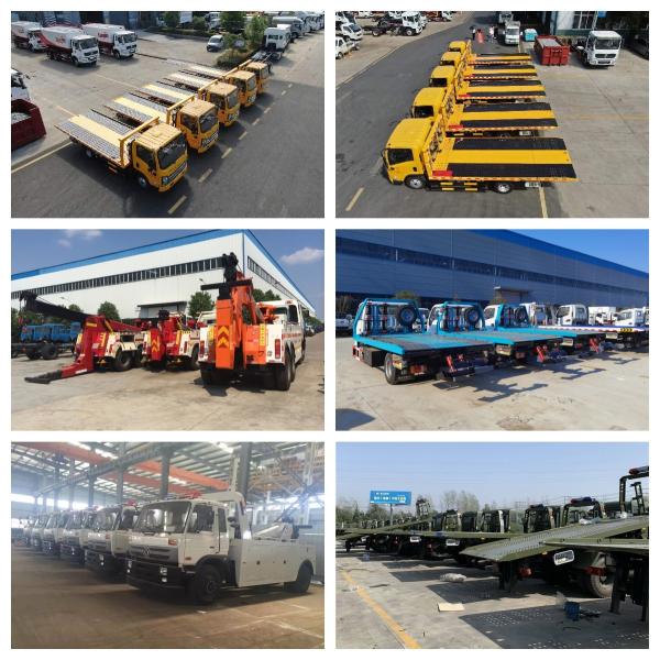 6-колесный Sinotruck Howo Wrrcker Bed Winch Поддержка экскаватора Погрузка дорожная спасательная машина