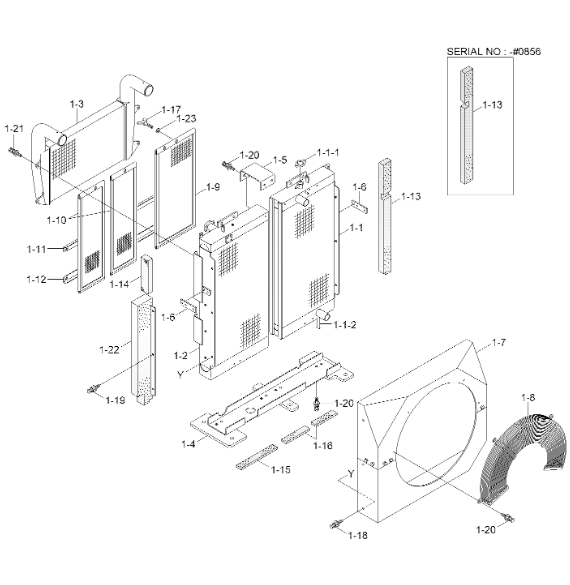 11Q9-40550 Загрузка воздухоохладитель экскаватор кондиционер Части для HYUNDAI R300LC9S