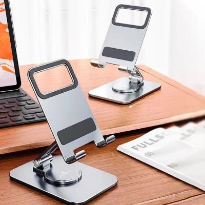 Car Desktop Cell Phone Holder Stand Adjustable And Foldable Flat Bracket