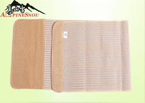 Pêchez le ruban élastique de ceinture abdominale puerpérale respirable Brown/blanc