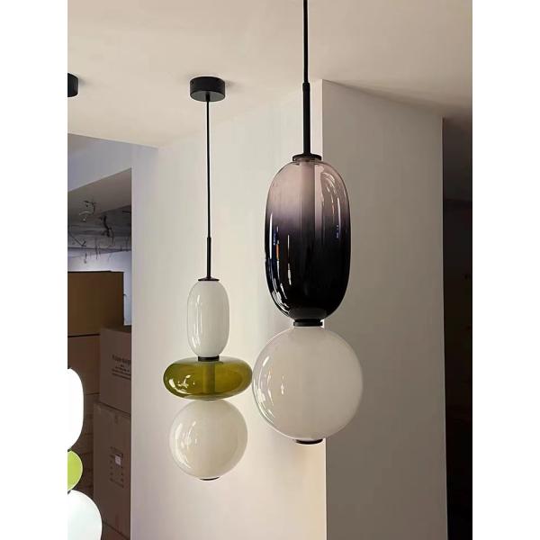 Personality Led Pendant Chandelier Light Glass Ceiling Kitchen Lights
