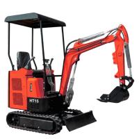 1500 kg Mini Excavador de Escavação eficiente Velocidade de rotação 11rmp 0,04m3 Capacidade de balde