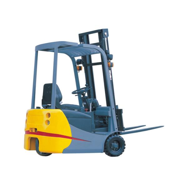 O caminhão de elevador do armazém da movimentação de roda traseira, três de 1 toneladas roda a empilhadeira elétrica