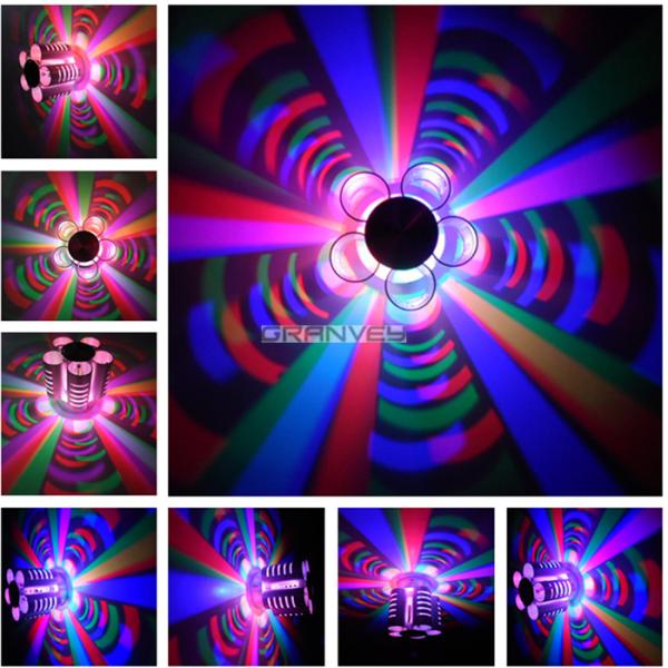 Flower Shape Indoor LED Wall Lights 1W 3W Single Color CE RoHS FCC Approved