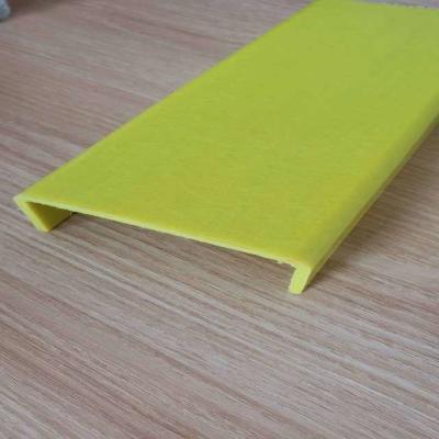 50x30x3mm Smooth FRP U Shape Channel Wrapped By Polyester Veil Wearing Resistant