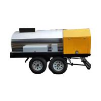Distribuidor de asfalto de 2 eixos de reboque com spray manual 1500L 2000L capacidade do tanque