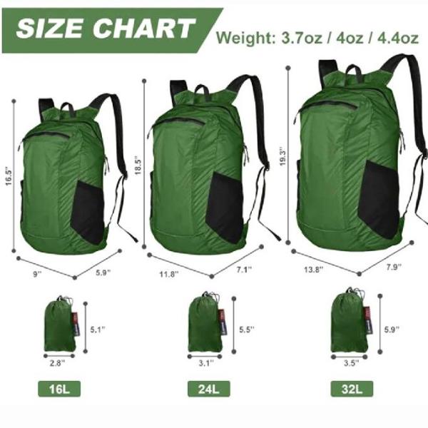 Outdoor Travel Hiking Foldable Water Resistant Packable Backpack Lightweight