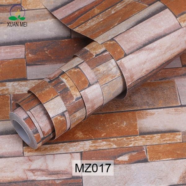 0.18mm-0.31mm Thickness 3D Brick Stone Wallpaper 3D Brick Wallpaper Grey