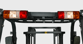 Counterbalance Electric Forklift Truck Four Wheeled 3000mm 2.0 - 2.5 Tons