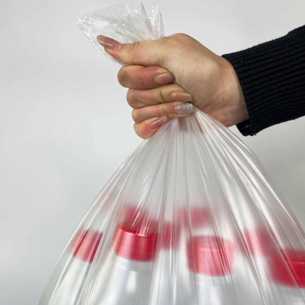 Supermarket Household Roll Type Plastic Garbage Bag with Flat Mouth and Point Break