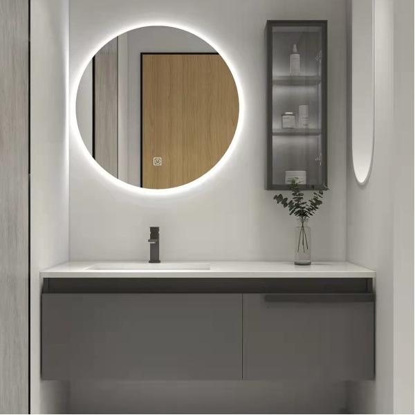 Стенный подвешенный Custom Bathroom Vanity unit Меламинная доска частиц 600 мм