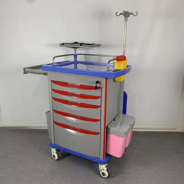 Trolley de medicamentos Hospital de emergencias médicas Trolley de emergencia Carro de emergencia