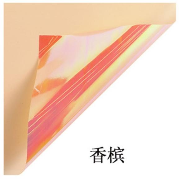 Fashionable Plastic Seven-Color Color-Changing Flower Wrapping Paper Perfect for Rose Bouquet Packaging in Flower Shops