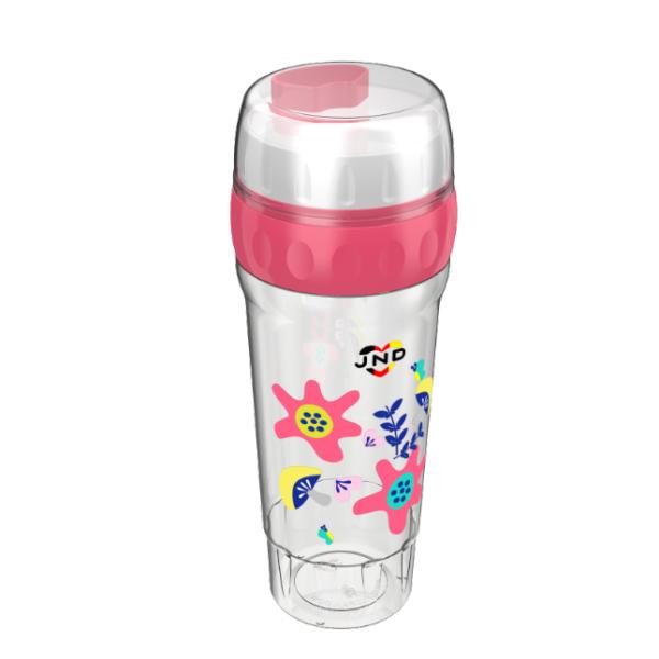 Bottle de plástico de controle de dose conveniente para transporte de pó ecológico e durável