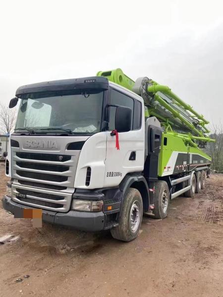 Pompes professionnelles Zoomlion 63m camion de béton ZLJ5540THB avec service après-vente