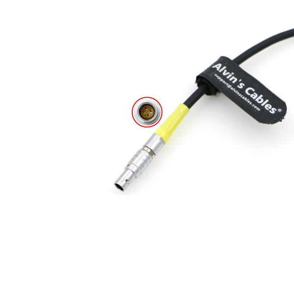 ARRI UDM ao cabo RIA-1 de série para o ângulo direito 4 Pin Female de ARRI Alexa 35/RIA-1 a em linha reta 4 Pin Male Cable 50cm
