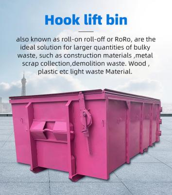Mining Grade Hook Lift Bin 10 - 50 Tonne Load Capacity RoRo For Harsh Conditions