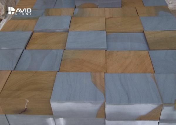 Two Colors Sandstone Stone Garden Road Paving Slabs Nice Looking Easy Cleaning