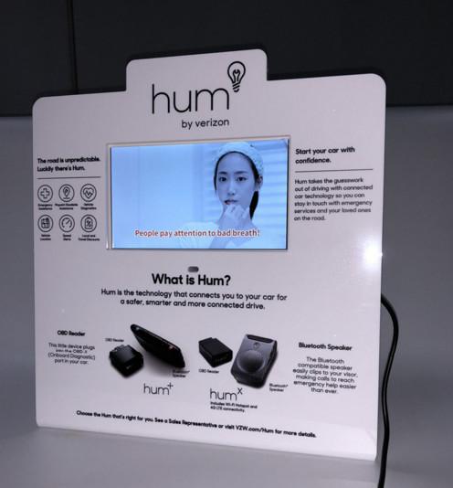 POP 10.1 inch mini lcd monitor, IR sensor video player, video shelf talker digital display