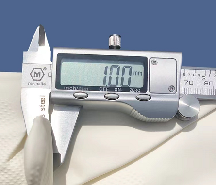 White Nitrile Dishwashing Gloves 38cm Household Unflocked Lining Extra Long Cuff