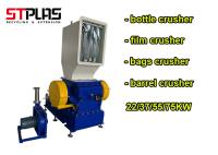 Machine en plastique à faible bruit de broyeur pour la bouteille/film/sacs/réutilisation de feuille