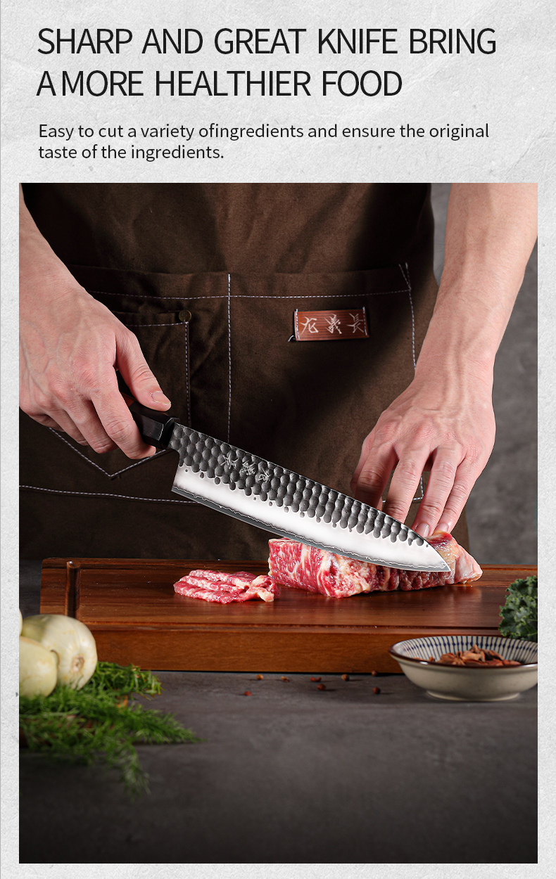 Aogami 2 Gyuto Knife Hand‑Forged Japanese Chef’s Knife for Professional Kitchen