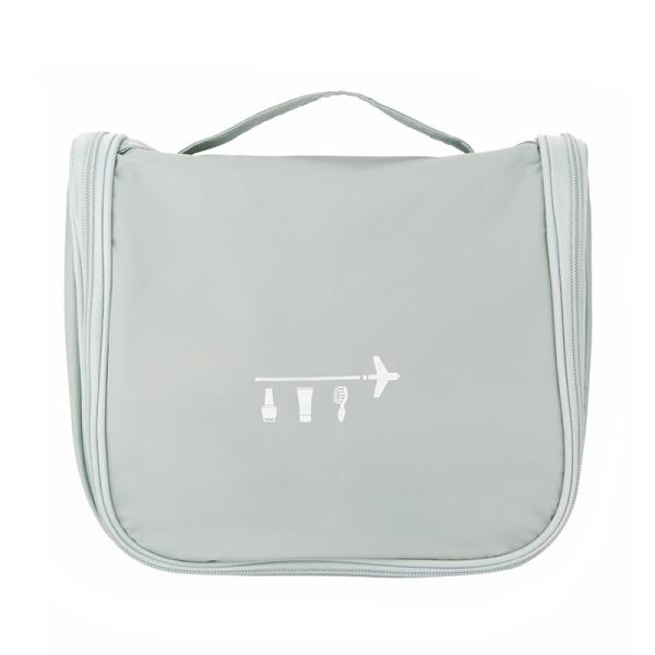 Large Capacity Grey Hanging Waterproof Tavel Wash Cosmetic Bursh Bag