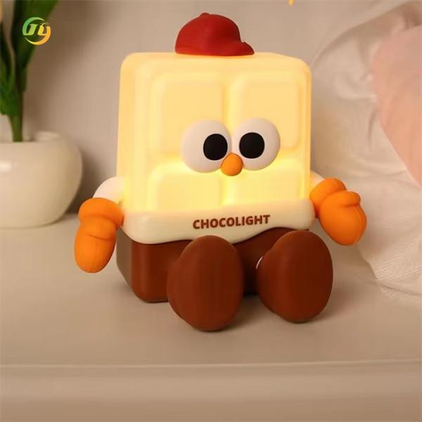 Красивый желтый теплый силиконовый ночной фонарь для соседской лампы