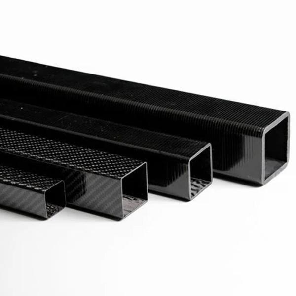 сечения коробки волокна углерода коррозионной устойчивости трубки волокна углерода квадрата 3K 100%