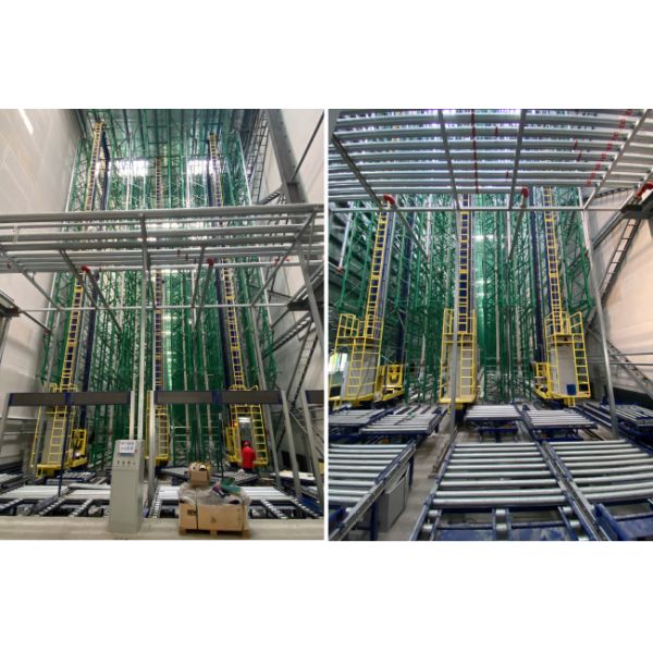 Single Deep pallet Stacker Crane ASRS, Floor Supported SRM(Storage Retrieval Machine), Automatic Storage And Retrieval System,Automation Logistics Warehouse