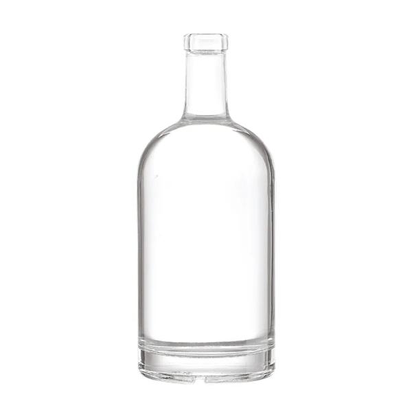 500ml 700ml 750ml Cork Whisky White Liquor Water Sauce Fruit Embossed Vodka Bottle