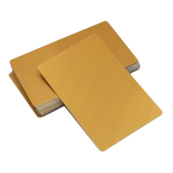 Laser Engraved Anodized Aluminum Business Cards Portable 0.5mm - 0.8mm Thickness